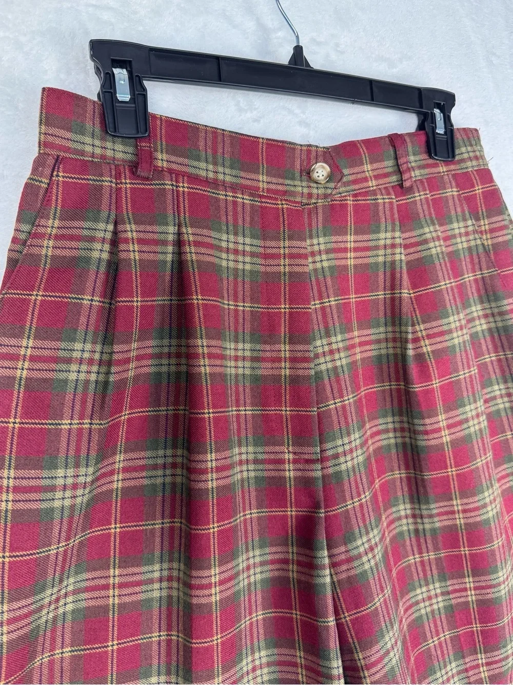 Vintage 90s Counterparts Plaid Vest & Shorts 2 Piece Set S 10
